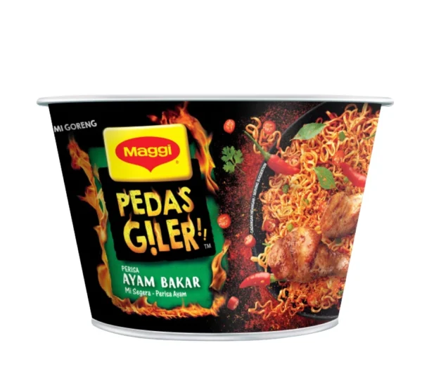 Maggi tant Noodles Cup Pedas Giler   Ayam Bakar Tom Yummz