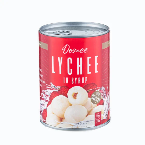 1Carton x 12Tins Domee Lychee in Syrup 565g