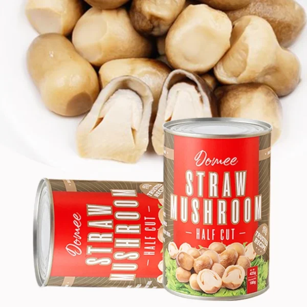 1Carton x 12Tins Domee Canned Straw Mushroom  425g