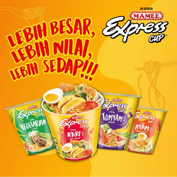 Mamee Express Cup tant Noodle    4 Flavours